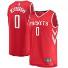 Camiseta Russell Westbrook 0 Houston Rockets Icon Edition Rojo Hombre
